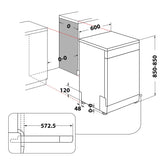 Lavavajillas Whirlpool wfc3c34x (14 cubiertos - 60 cm - Inox)